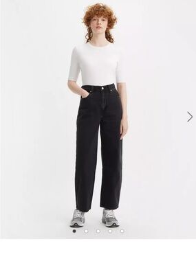 Levi's Black High-Rise Balloon Leg Jeans